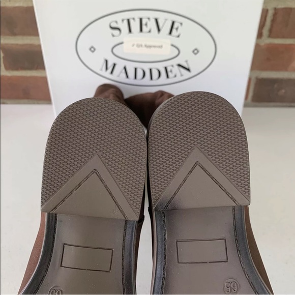 Steve Madden Women’s Rhapsody fabric brown knee high boots US 6.0 NEW - Picture 10 of 11